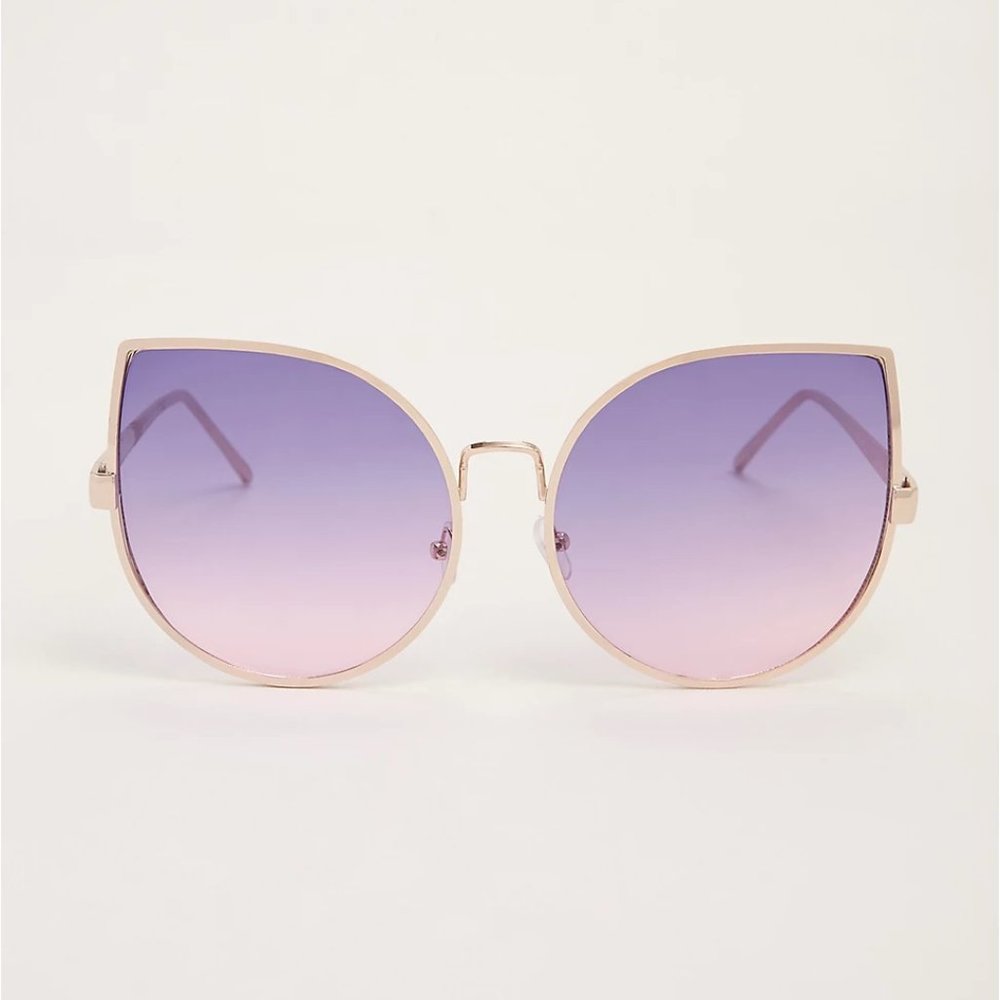 TORRID PINK OMBRE EXTREME CAT EYE SUNGLASSES